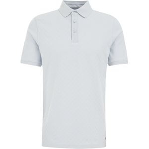 WE Fashion - Polo - Blauw - Stretchkatoen