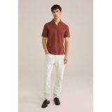 WE Fashion - Slim Fit Polo - Heren - Met Structuur
