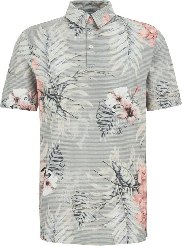 WE Fashion - Heren Polo - Slim Fit - IJsblauw - Katoen