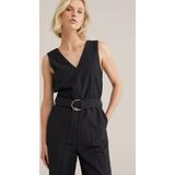 Jumpsuit - Effen - Viscose - Mouwloos - Normale Pasvorm