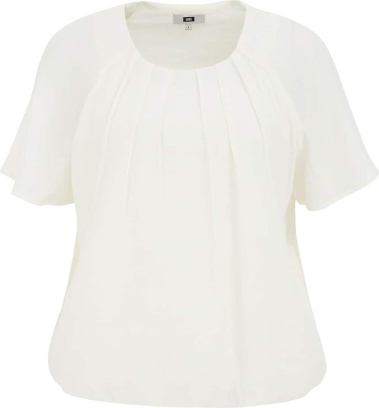 WE Fashion - Blouseshirt - Offwhite - Losse Pasvorm - Kwartmouw