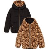 WE Fashion - Reversible Jas - Imitatiebont - Meisjes