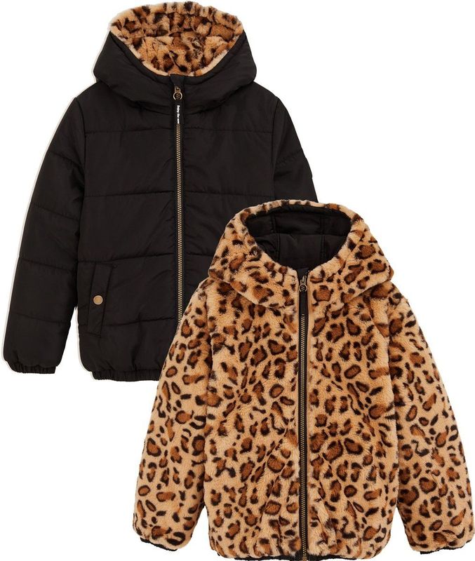 WE Fashion - Reversible Jas - Imitatiebont - Meisjes