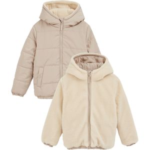 WE Fashion - Reversible Jas - Beige - Regular Fit
