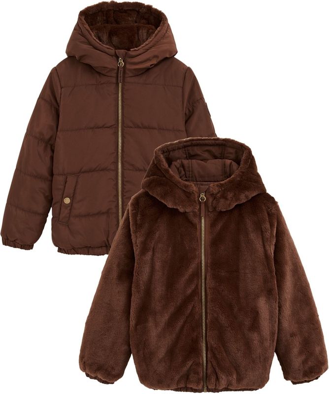 WE Fashion - Reversible Jas - Imitatiebont - Meisjes