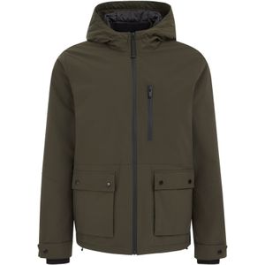 WE Fashion - Regular Fit - Waterafstotend Jack - Met Capuchon