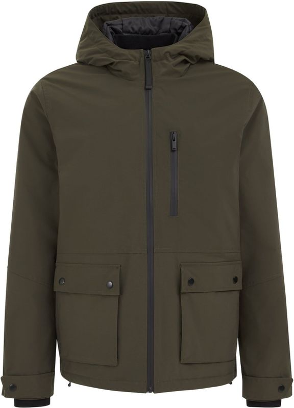 WE Fashion - Regular Fit - Waterafstotend Jack - Met Capuchon