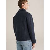 WE Fashion - Overshirt - Donkerblauw - Regular Fit - Lange Mouwen