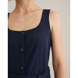 Jumpsuit - Effen - Jersey - Mouwloos - Normale Pasvorm