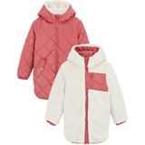 WE Fashion - Reversible Jas - Roze - Meisjes - Regular Fit