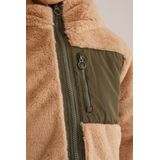 WE Fashion - Reversible Jas - Khaki - Meisjes - Regular Fit
