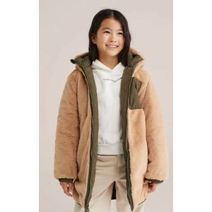 WE Fashion - Reversible Jas - Imitatiebont - Meisjes - Regular Fit