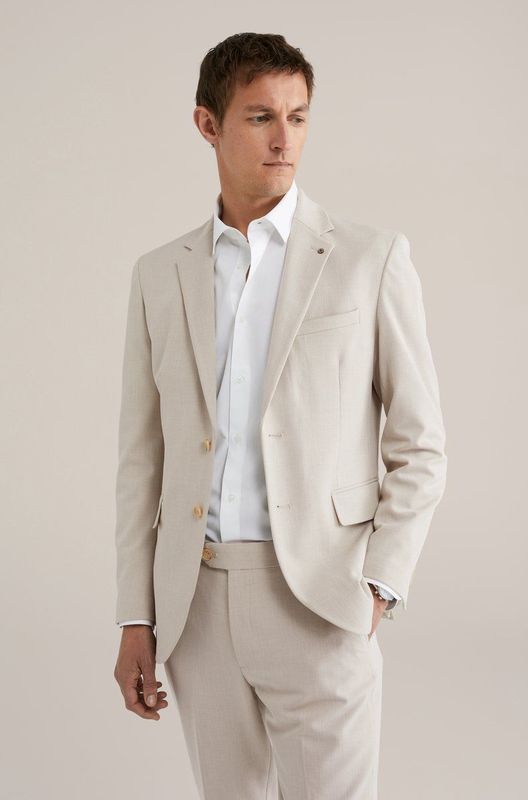 WE Fashion - Slim Fit Blazer - Beige
