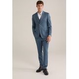 WE Fashion - Heren Blazer - Slim Fit - Marineblauw - Knoopsluiting - V-hals