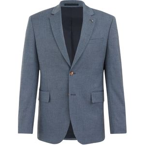 WE Fashion - Heren Blazer - Slim Fit - Marineblauw - Knoopsluiting - V-hals