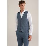 WE Fashion - Slim Fit Gilet - Marineblauw - V-hals - Verstelbare Achterkant