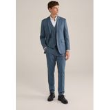 WE Fashion - Slim Fit Gilet - Marineblauw - V-hals - Verstelbare Achterkant