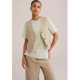 WE Fashion - Getailleerd Gilet - Krijtstreep