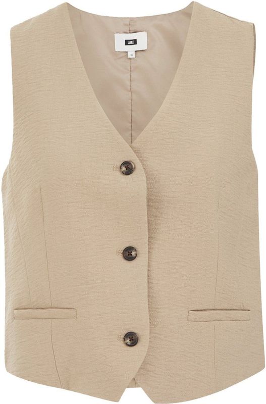 WE Fashion - Getailleerd Gilet - Krijtstreep