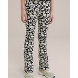 WE Fashion Broek  zwart / wit