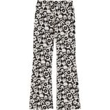 WE Fashion Broek  zwart / wit
