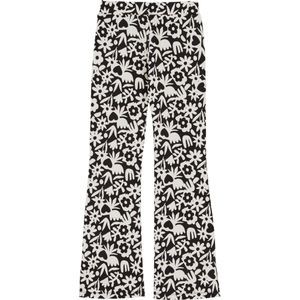 WE Fashion Broek  zwart / wit