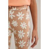 WE Fashion Leggings  bruin / donkeroranje / wit