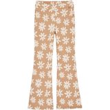 WE Fashion Leggings  bruin / donkeroranje / wit