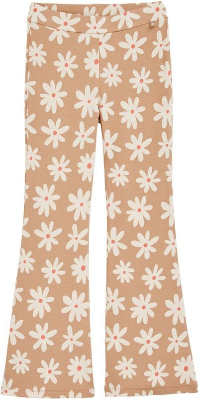 WE Fashion Leggings  bruin / donkeroranje / wit