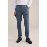 WE Fashion - Heren Slim Fit Pantalon - Marineblauw - Katoen