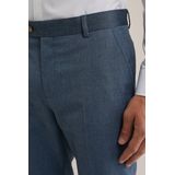 WE Fashion - Heren Slim Fit Pantalon - Marineblauw - Katoen