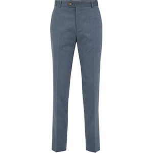 WE Fashion - Heren Slim Fit Pantalon - Marineblauw - Katoen