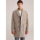 Van Gils - Regular Fit Overjas - Gerecyclede Wolmix - Stijlvol Dessin