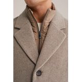 Van Gils - Regular Fit Overjas - Gerecyclede Wolmix - Stijlvol Dessin