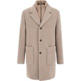 Van Gils - Regular Fit Overjas - Gerecyclede Wolmix - Stijlvol Dessin