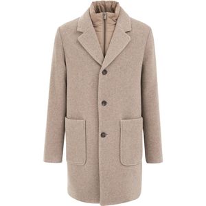 Van Gils - Regular Fit Overjas - Gerecyclede Wolmix - Stijlvol Dessin