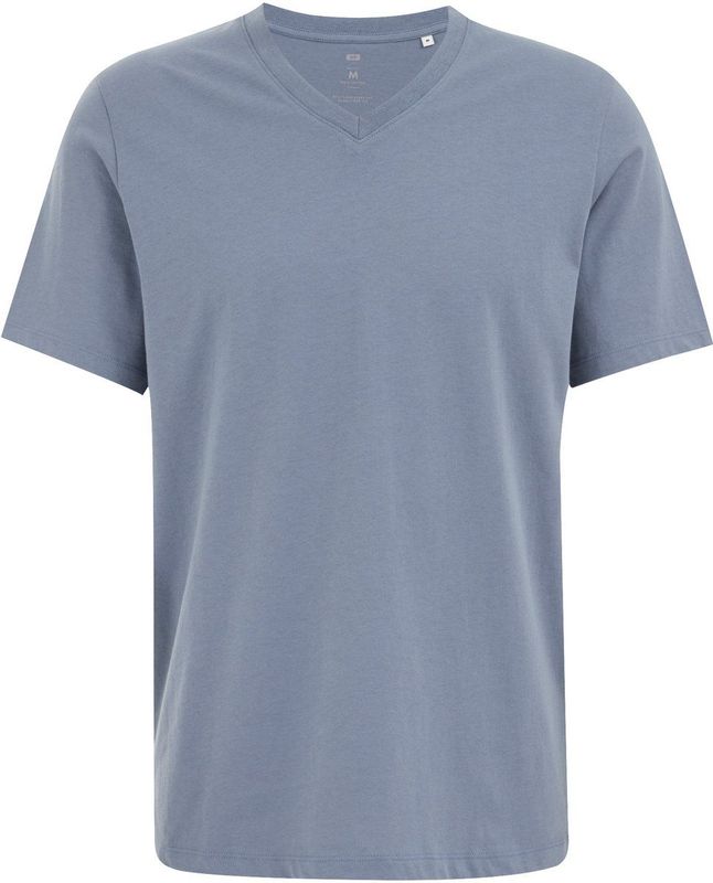 WE Fashion - Heren T-shirt - Blauw - 100% Katoen - Regular Fit