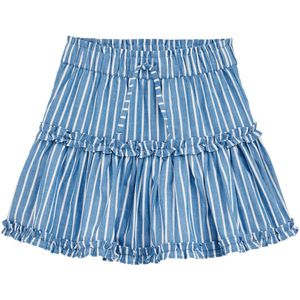 WE Fashion - Strokenrok - Katoen - Roze - Elastische Tailleband