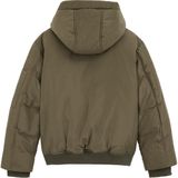 Blue Ridge - Jongens gewatteerde bomber jas - Legergroen - Met Capuchon