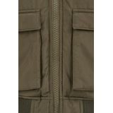 Blue Ridge - Jongens gewatteerde bomber jas - Legergroen - Met Capuchon