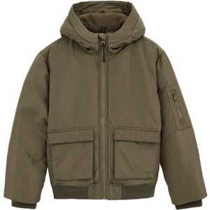 Blue Ridge - Jongens gewatteerde bomber jas - Legergroen - Met Capuchon