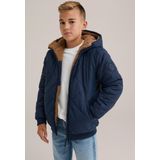 WE Fashion - Reversible Teddy Jas - Jongens - Waterafstotend - Regular Fit