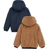 WE Fashion - Reversible Teddy Jas - Jongens - Waterafstotend - Regular Fit