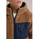 WE Fashion - Reversible Teddy Jas - Jongens - Waterafstotend - Regular Fit