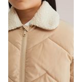 WE Fashion - Gewatteerde Jas - Voor Meisjes - Regular Fit - Zachte Fleece Binnenkant