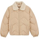 WE Fashion - Gewatteerde Jas - Voor Meisjes - Regular Fit - Zachte Fleece Binnenkant