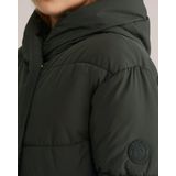 WE Fashion - Meisjes Jas - Donkergroen - Regular Fit