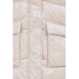 WE Fashion - Meisjes Jas - Metallic Look - Teddy Gevoerde Capuchon - Regular Fit