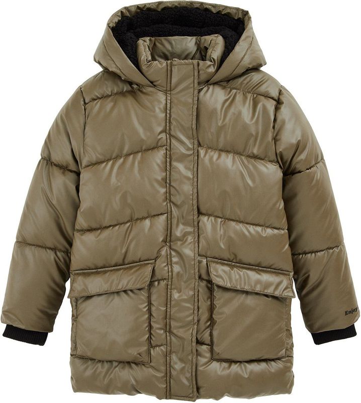 WE Fashion - Winterjas - Met Capuchon - Glanzend Materiaal