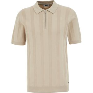 WE Fashion - Regular Fit - Gebreide Polo - Met Rits